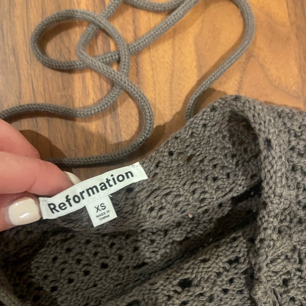Reformation Brown Crochet Set - Picture 8 of 9